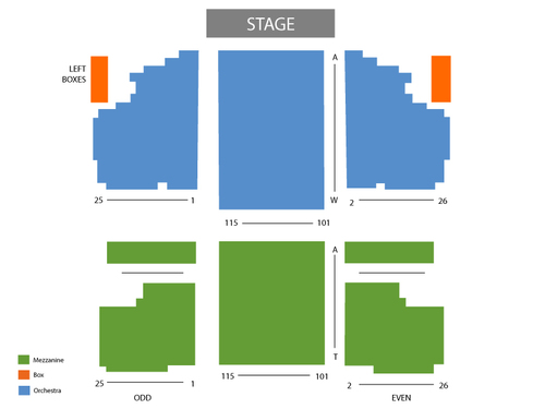 Kinky Boots Venue Map