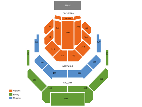 Mary Poppins Venue Map