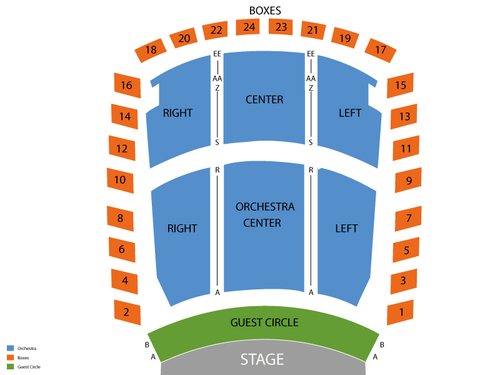 Philharmonic Center for the Arts Seating Chart