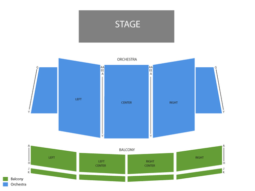 Mary Poppins Venue Map