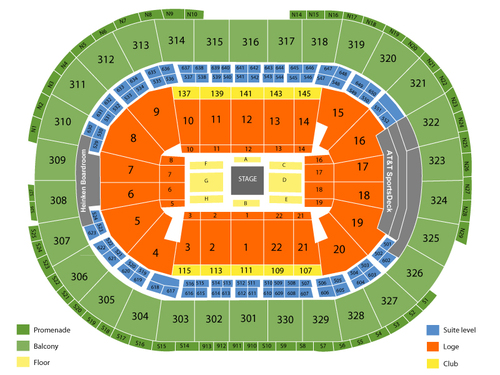 TD Garden Seating Chart