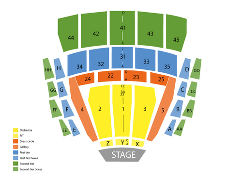 Lewis Black Venue Map