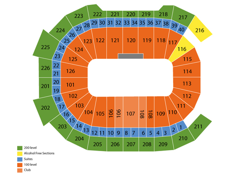 Ringling Brothers and Barnum and Bailey Circus Venue Map