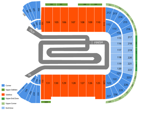 Monster Energy AMA Supercross Venue Map