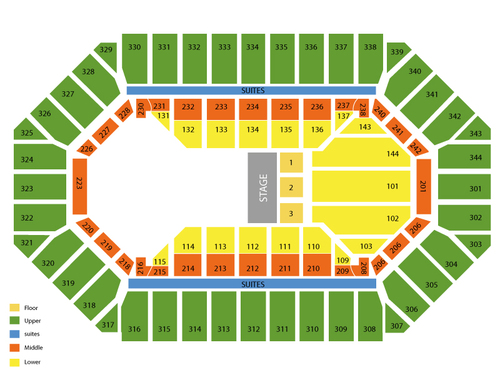Freedom Hall Seating Chart