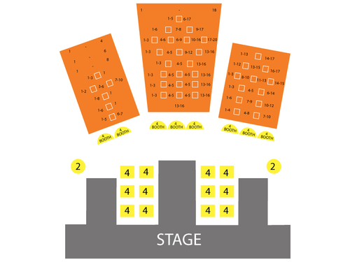 Crazy Girls Theatre - Riviera Hotel & Casino Seating Chart