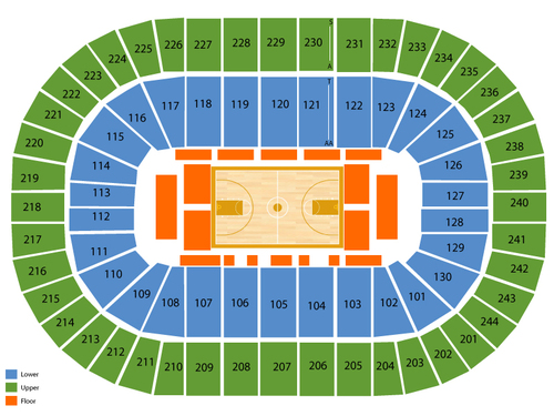 Marist Red Foxes at Siena Saints Basketball Venue Map