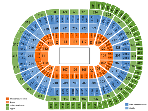 Scotiabank Place Seating Chart