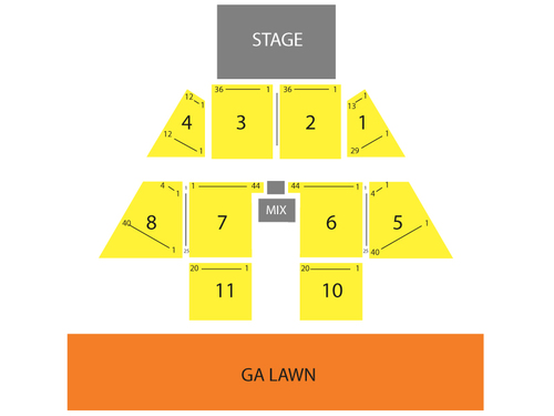 Darius Rucker with Rodney Atkins and Jana Kramer Venue Map