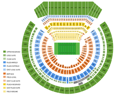 Oakland Coliseum Seating Chart Raiders