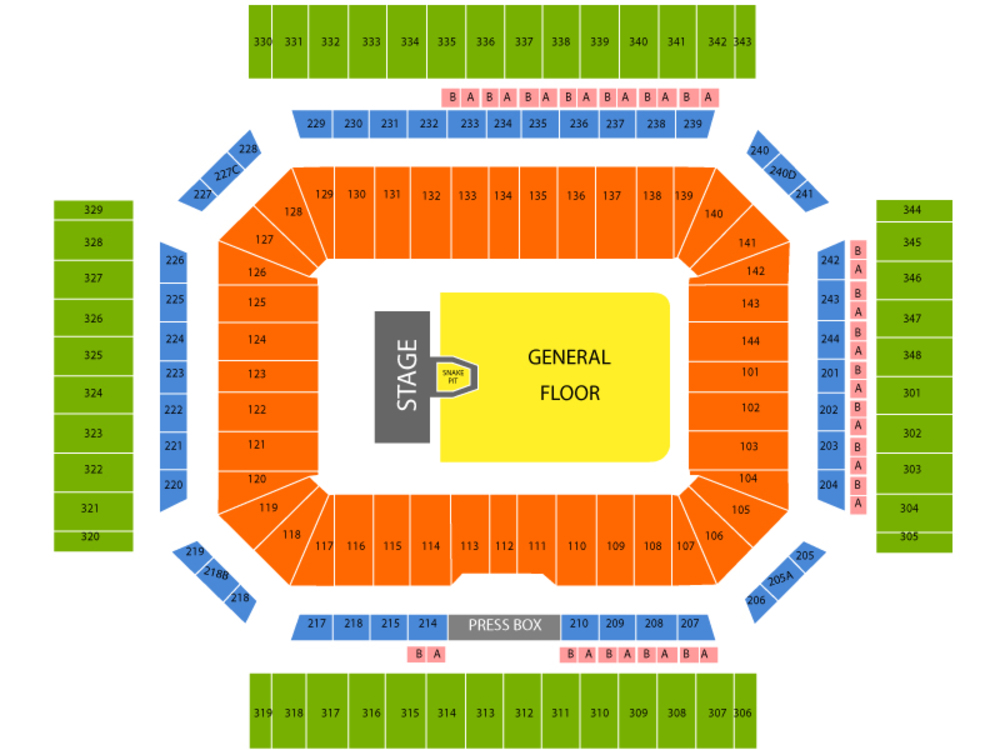 Alamodome seating map