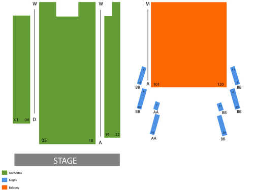 Panasonic Theatre Seating Chart