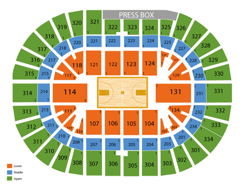 The Harlem Globetrotters Venue Map