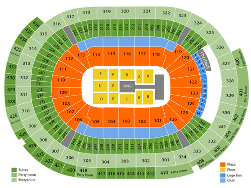 WWE Extreme Rules Venue Map