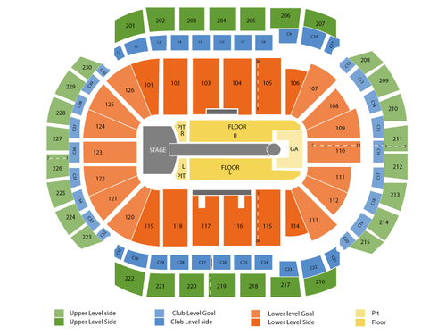 Taylor Swift with Ed Sheeran Venue Map