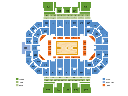 Disney on Ice: Mickey's Search Party Venue Map