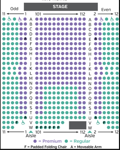 Algonquin Arts Theatre Seating Chart