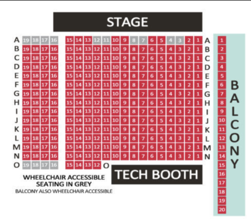 Charles R Wood Theater Seating Chart