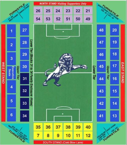 The Den - Bermondsey Seating Chart