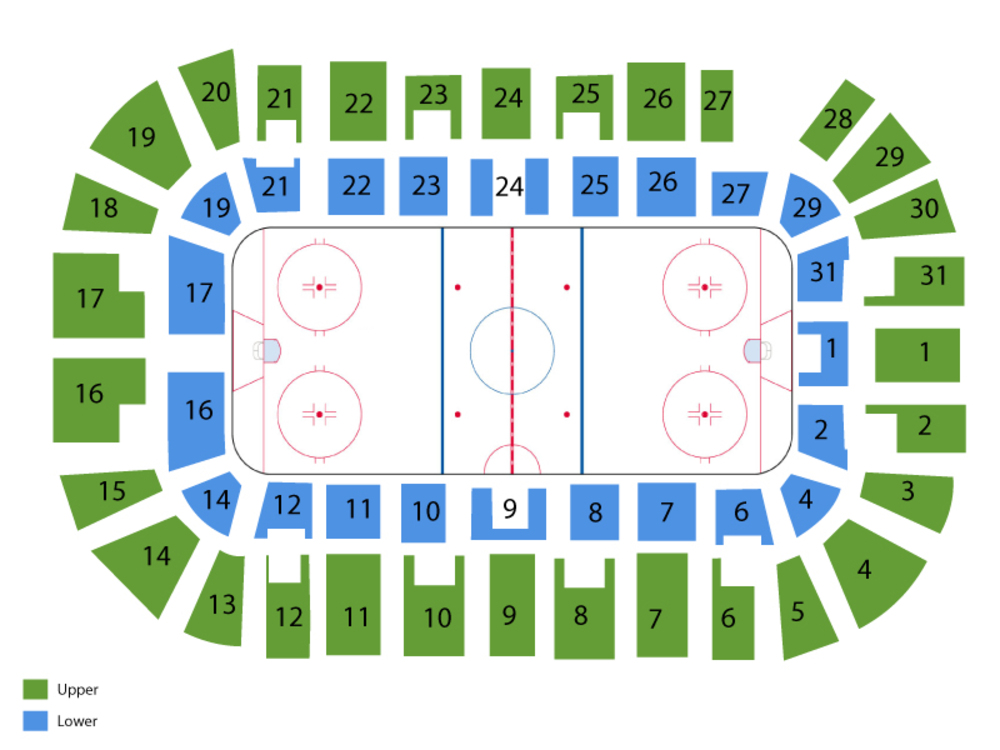 Laval Rocket at Springfield Thunderbirds Venue Map