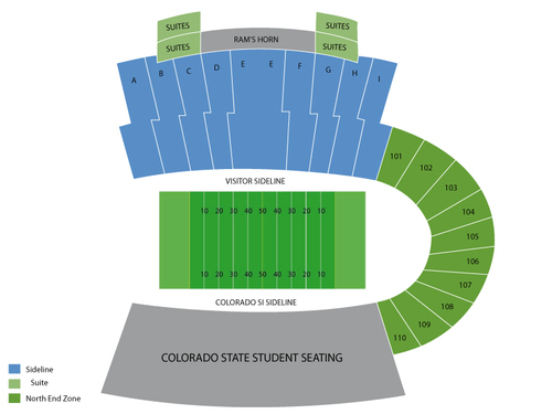 Hughes Stadium Seating Chart