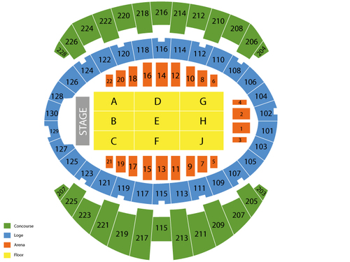 Long Beach Arena- Long Beach Convention and Entertainment Center Seating Chart