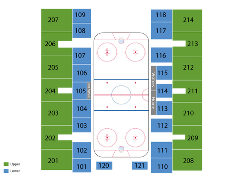 Herb Brooks National Hockey Center Seating Chart