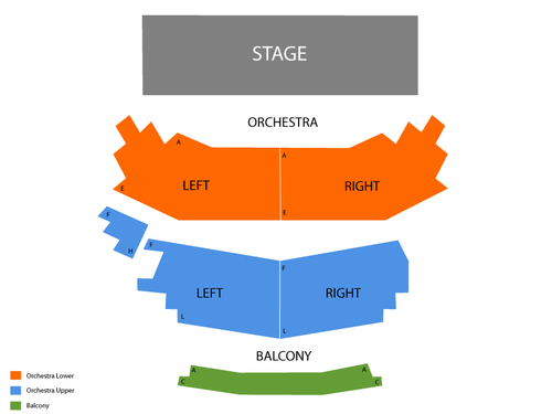 One World Theatre Seating Chart