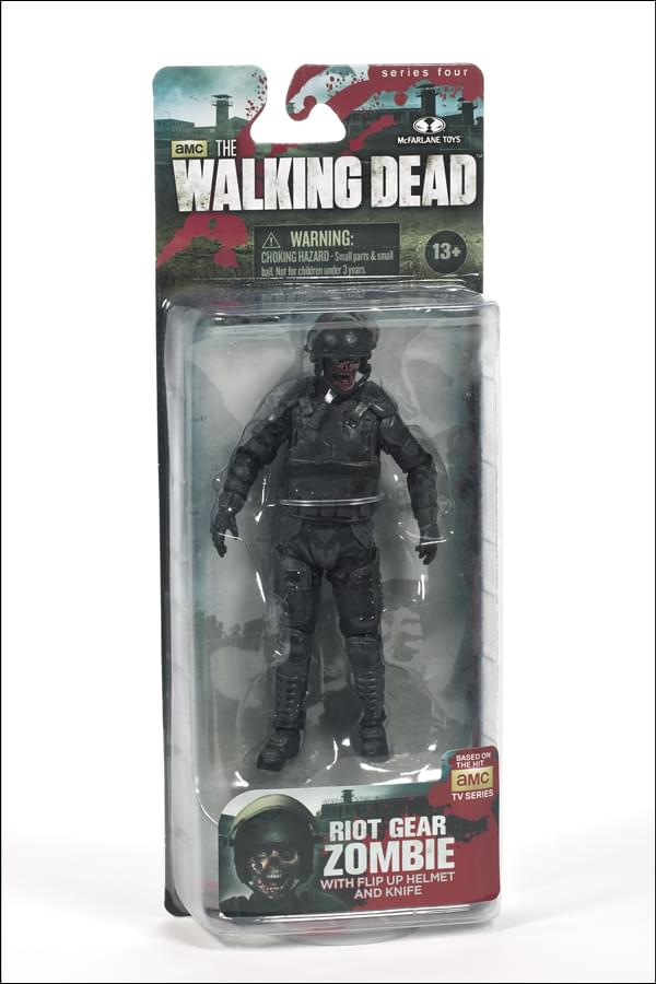 The Walking Dead TV Series 4 Action Figure Riot Gear Zombie eBay