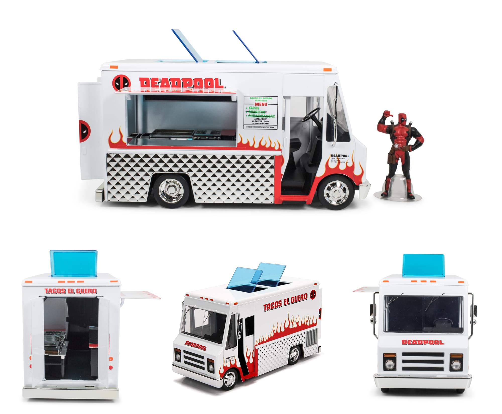 Deadpool Figure w/ 1:24 Scale Die Cast Taco Truck | eBay