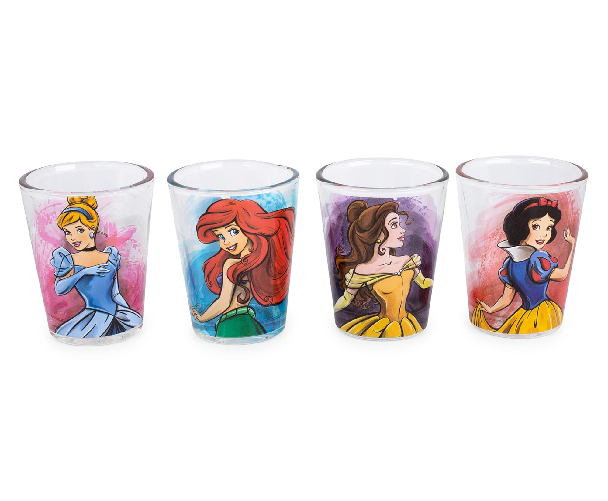 Disney Princess Portraits 2-Ounce Mini Shot Glasses Set of