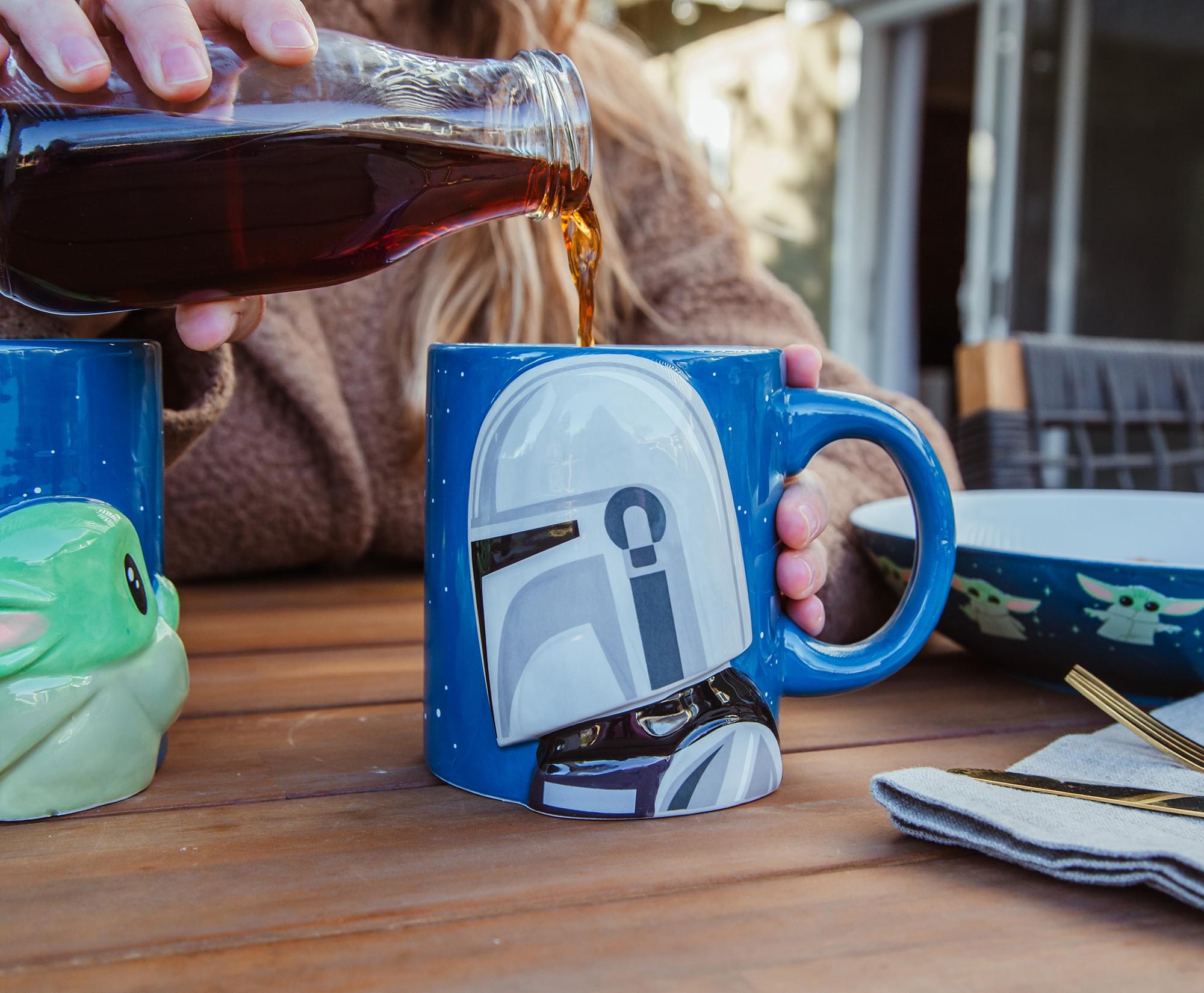 Star Wars: The Mandalorian And Grogu Sculpted Ceramic Mugs | Set