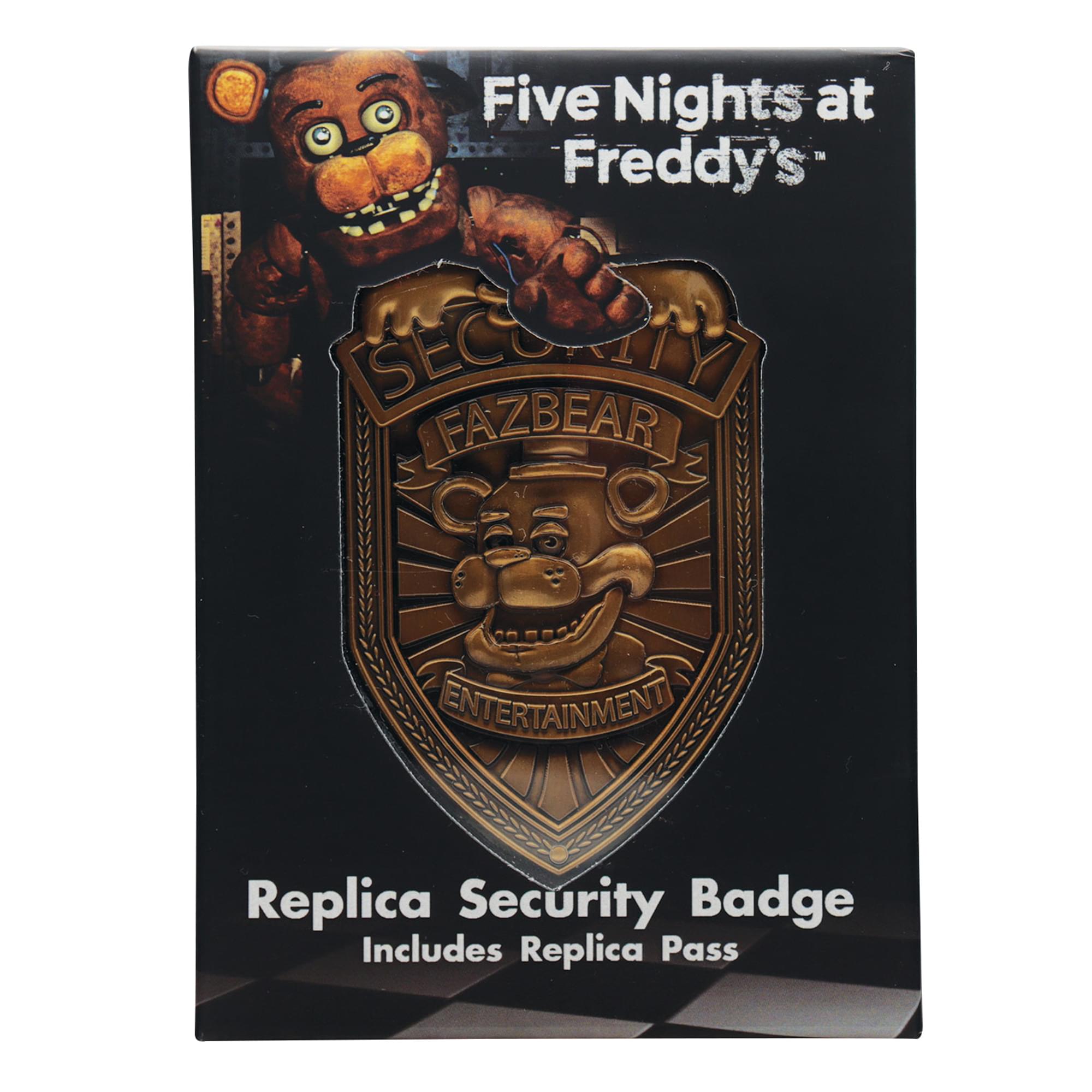 Five Nights At Freddy's Security Badge Limited Edition Metal