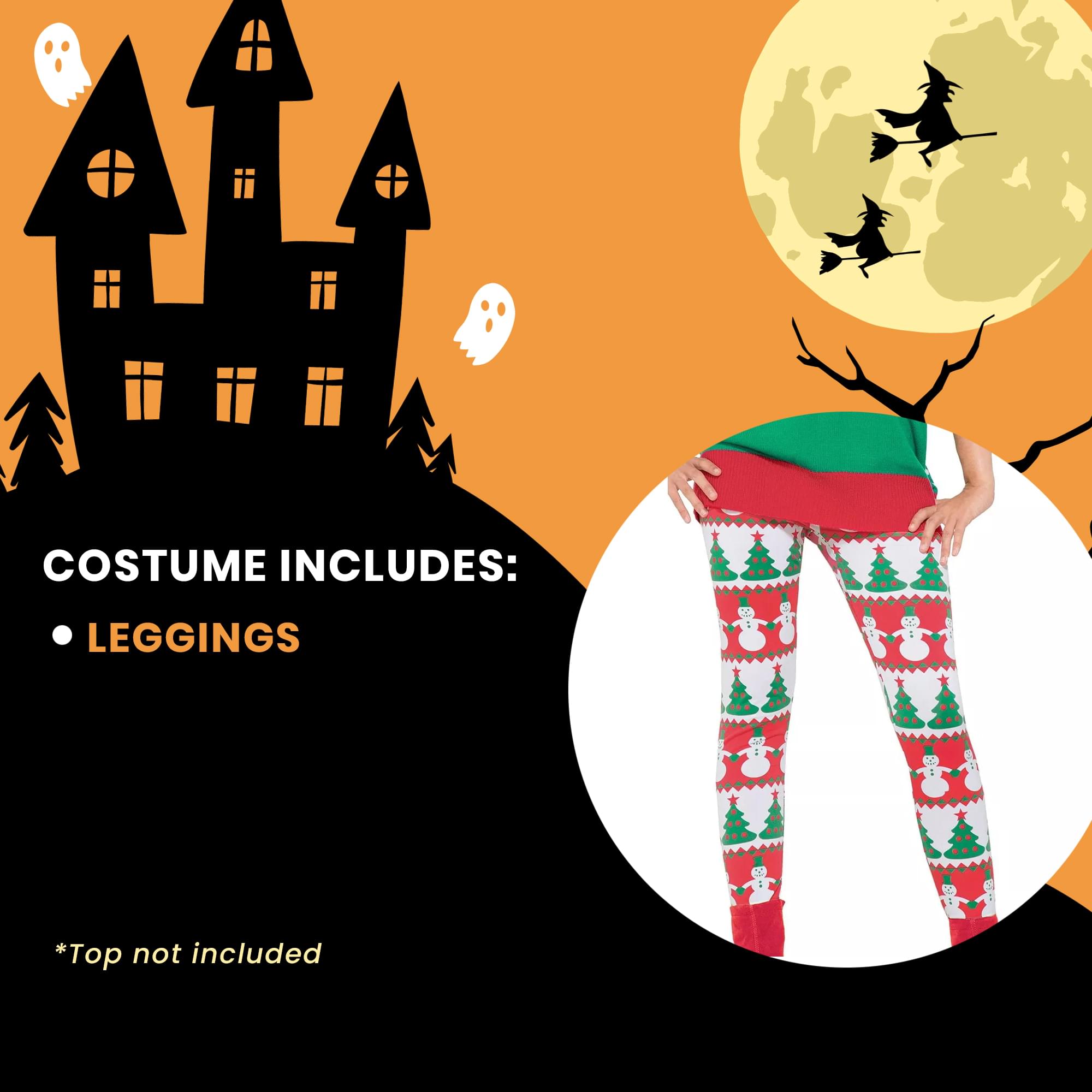 和 Christmas Tree And Snowman Costume Leggings Adult Women | eBay