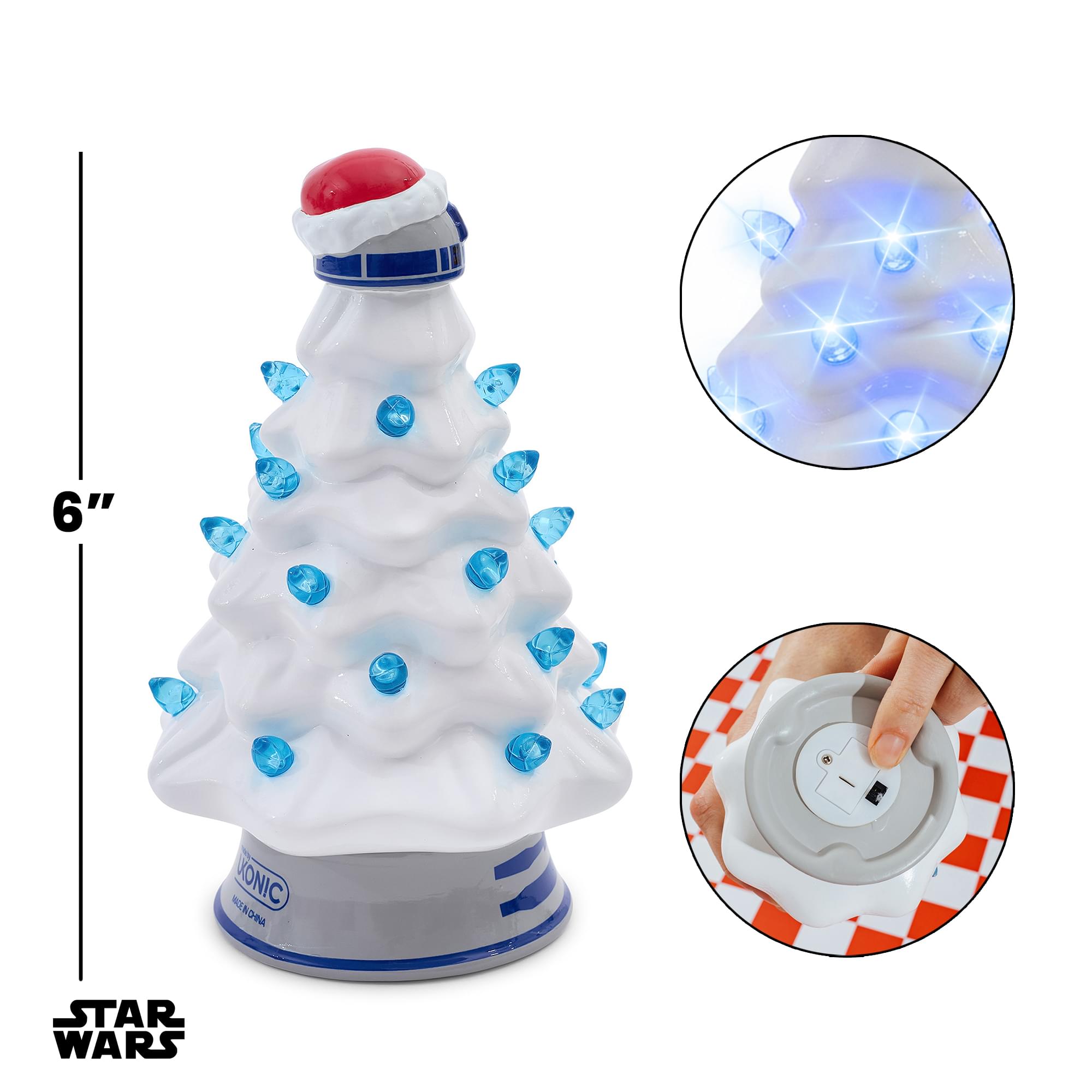 Star Wars R2-D2 Light-Up Ceramic Christmas Tree | 6 Inches Tall | eBay