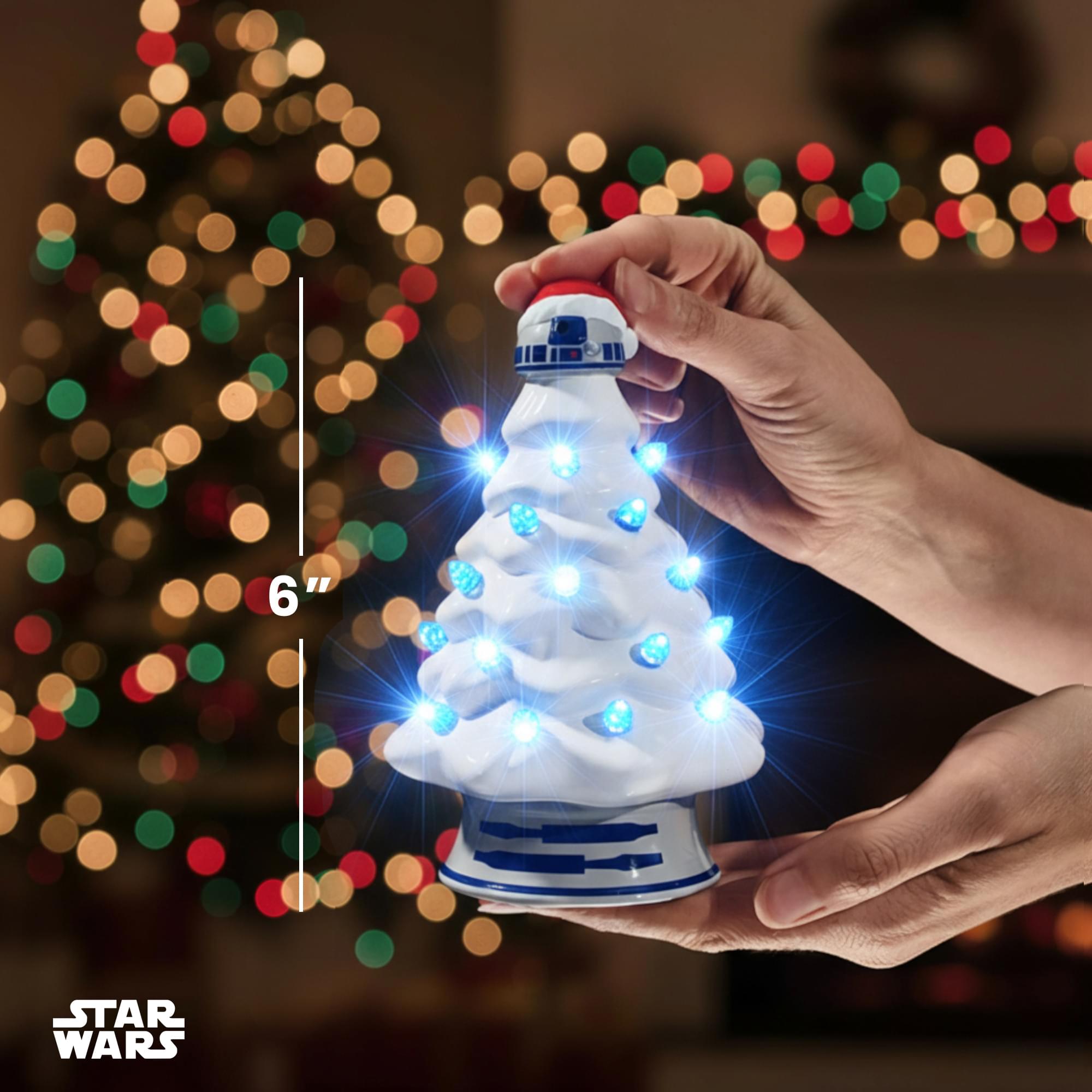 Star Wars R2-D2 Light-Up Ceramic Christmas Tree | 6 Inches Tall | eBay