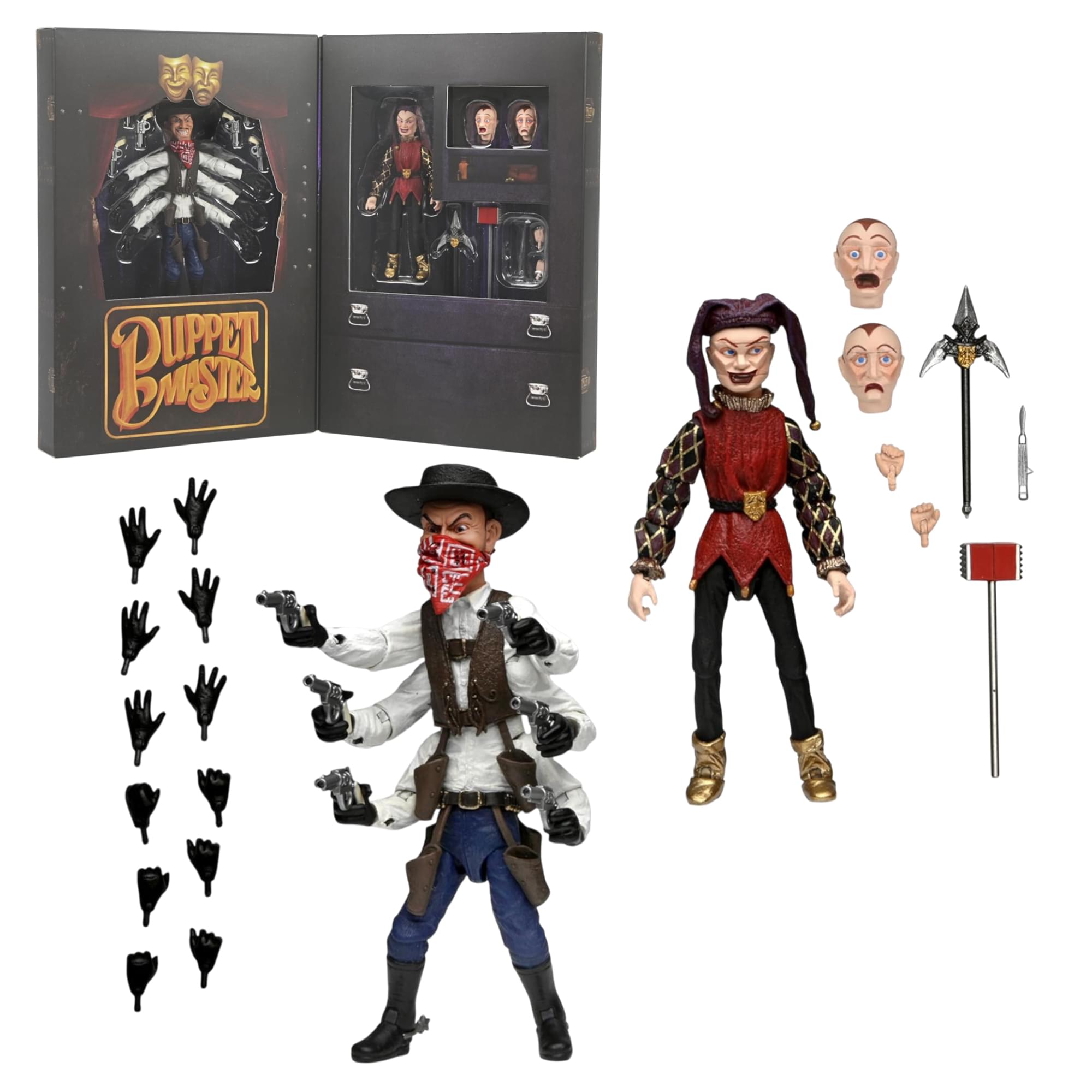 Puppet Master Action Figure 2-Pack | Six-Shooter & Jester | eBay
