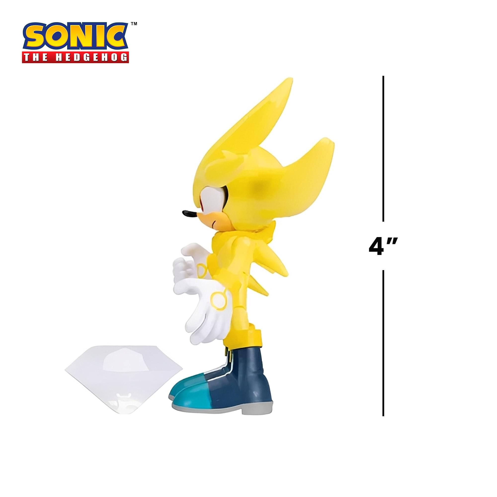 Sonic The Hedgehog 4-Inch Action Figure | Super Silver with White