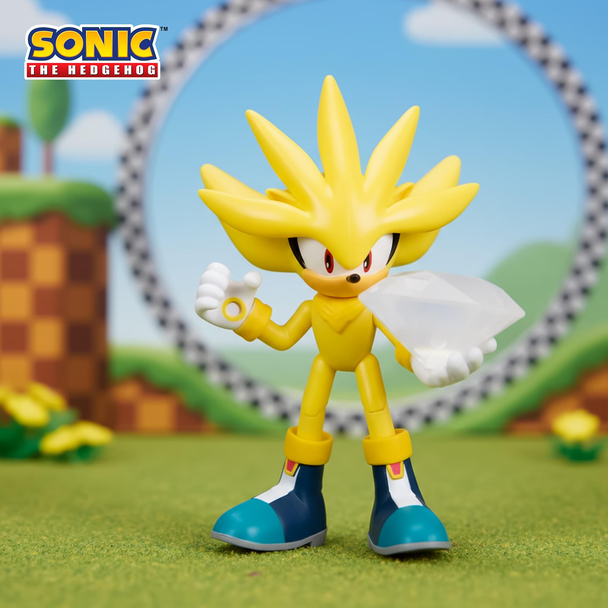 Sonic The Hedgehog 4-Inch Action Figure | Super Silver with White