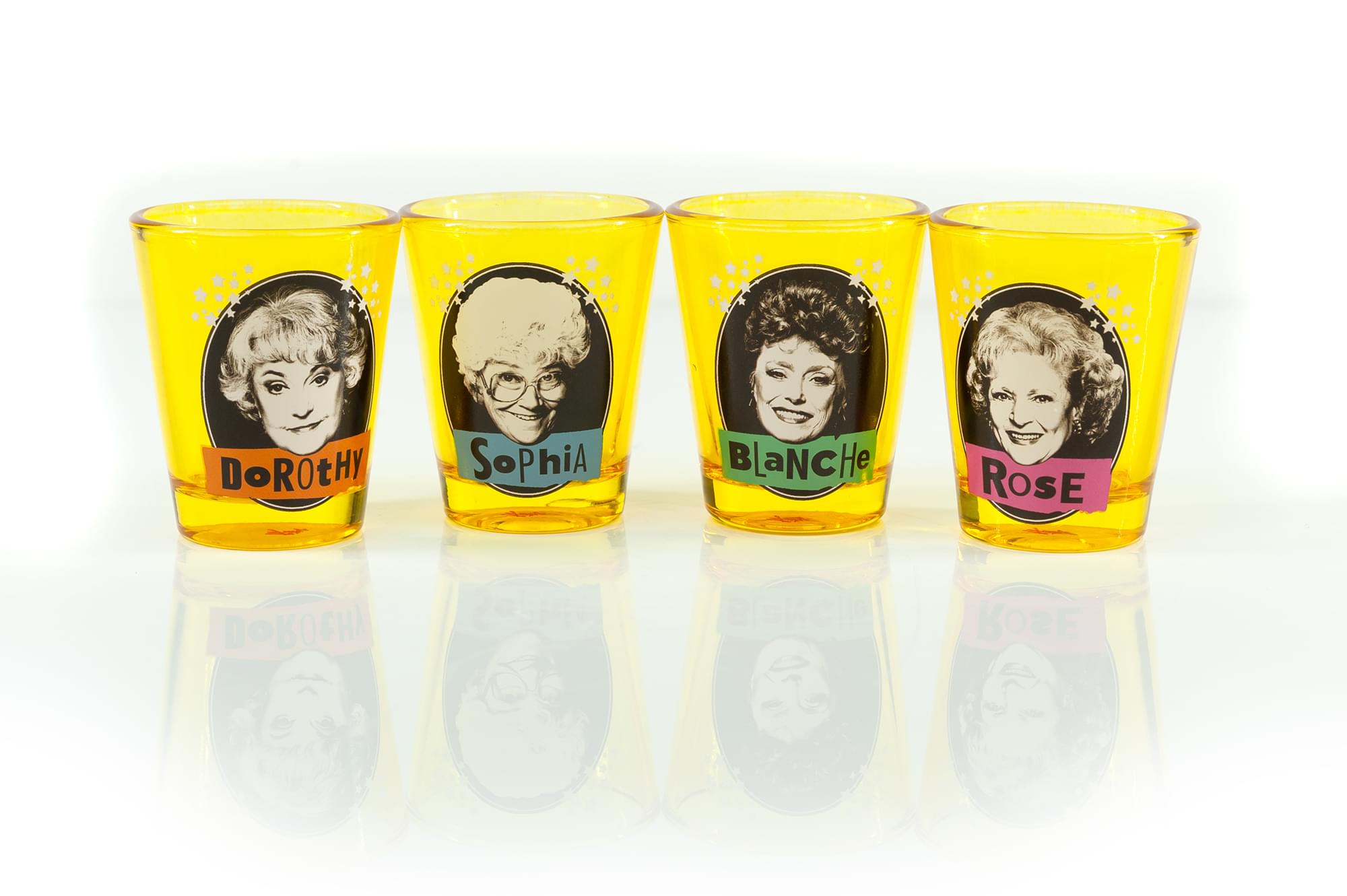 The Golden Girls Official Shot Glass Collectible Set Each Holds 2