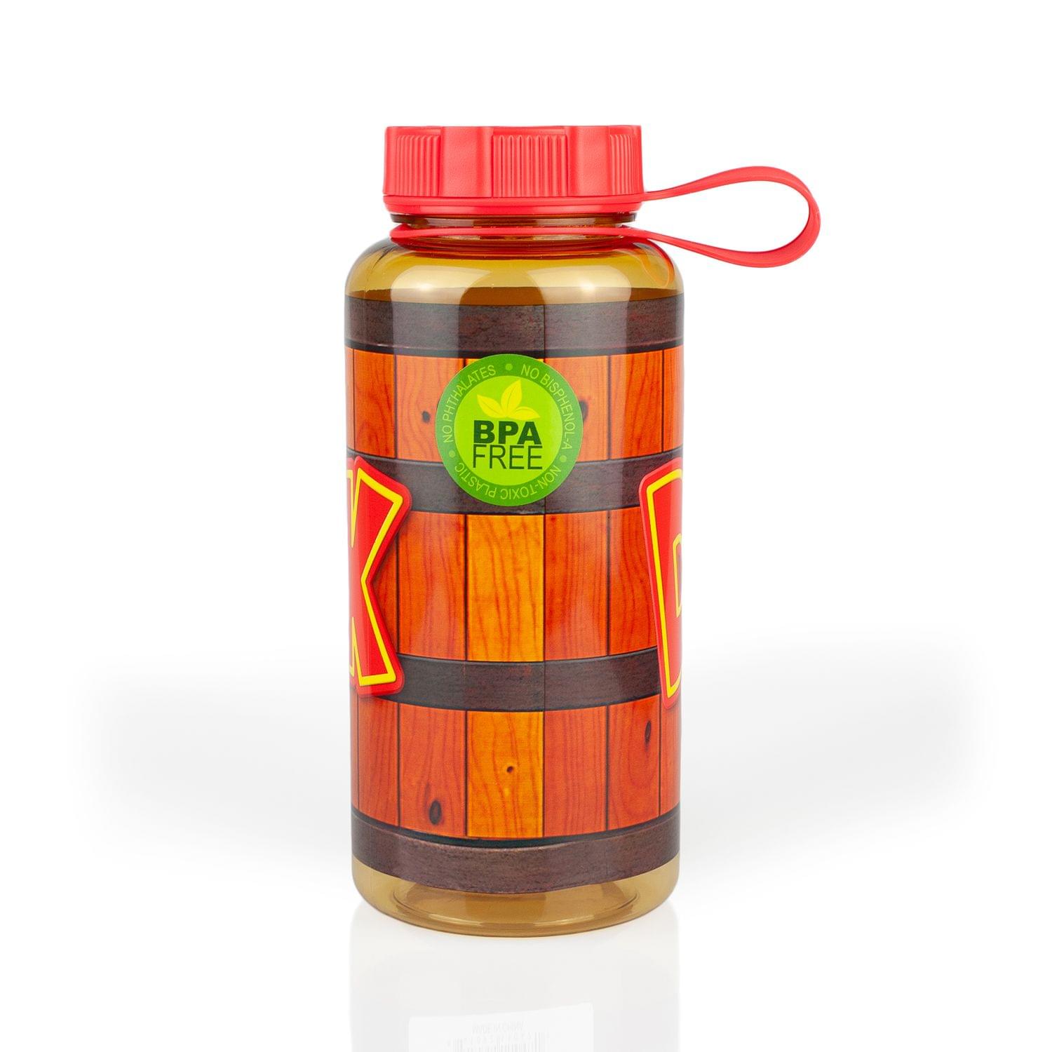 EXCLUSIVE Donkey Kong Water Bottle Designed to Look Like DK's Barrel