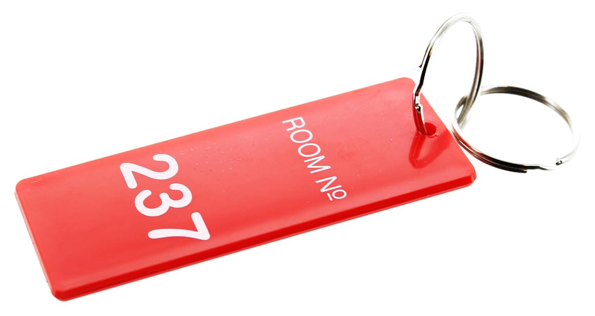 The Overlook Hotel Room 237 Keychain Room Key Tag Replica from The