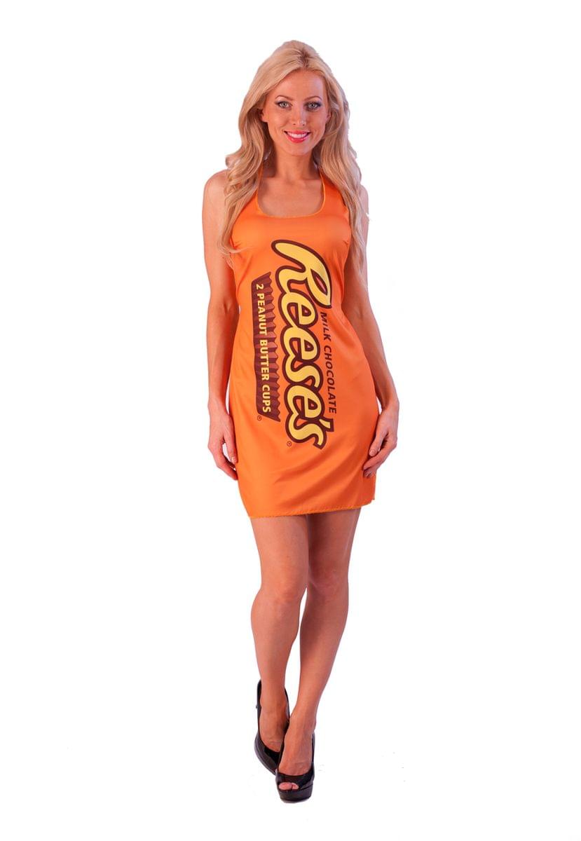 Reese's Peanut Butter Cups Costume Adult Tank Dress Standard One Size