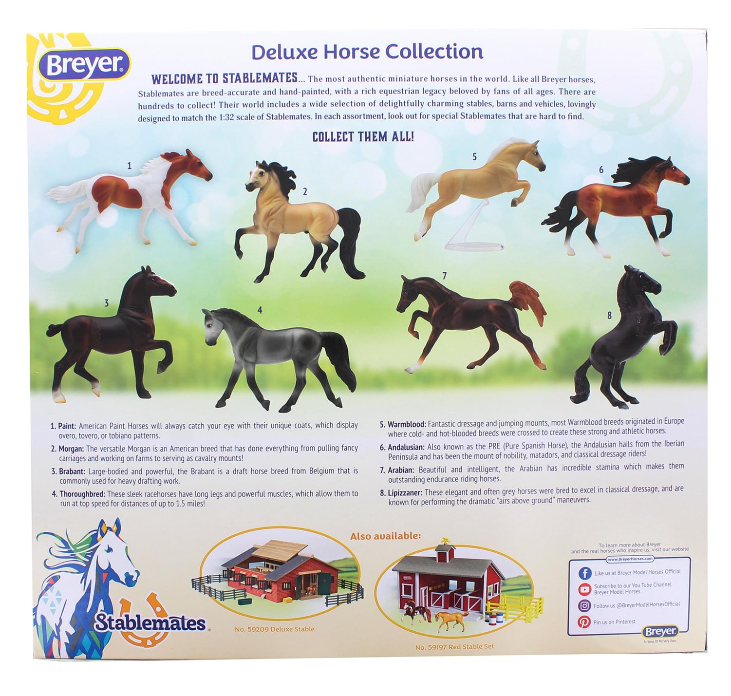 Breyer Stablemates 132 Deluxe Horse Collection 8 Model Horses