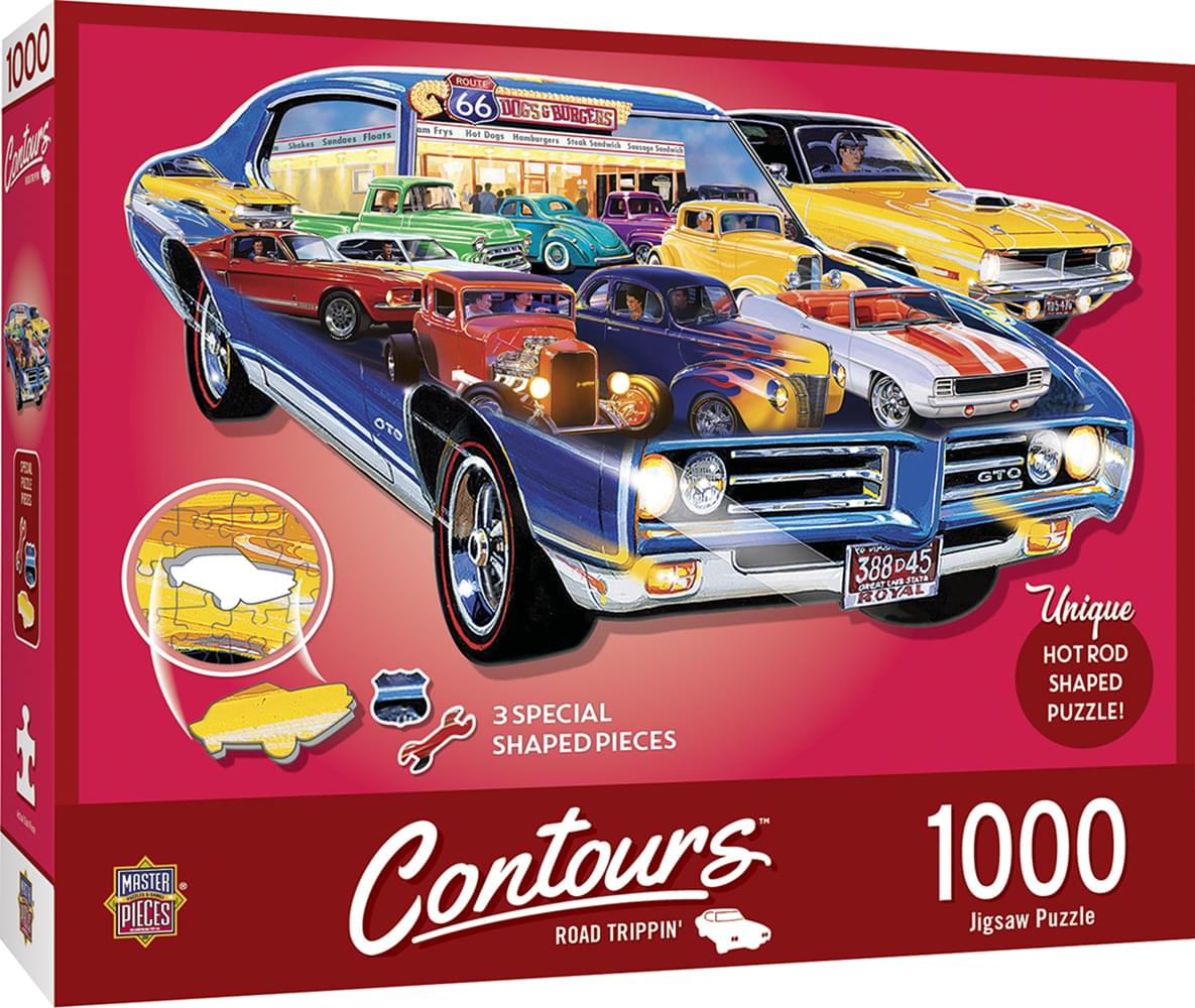Hot Rods Shape 1000 Piece Jigsaw Puzzle 705988719578 eBay
