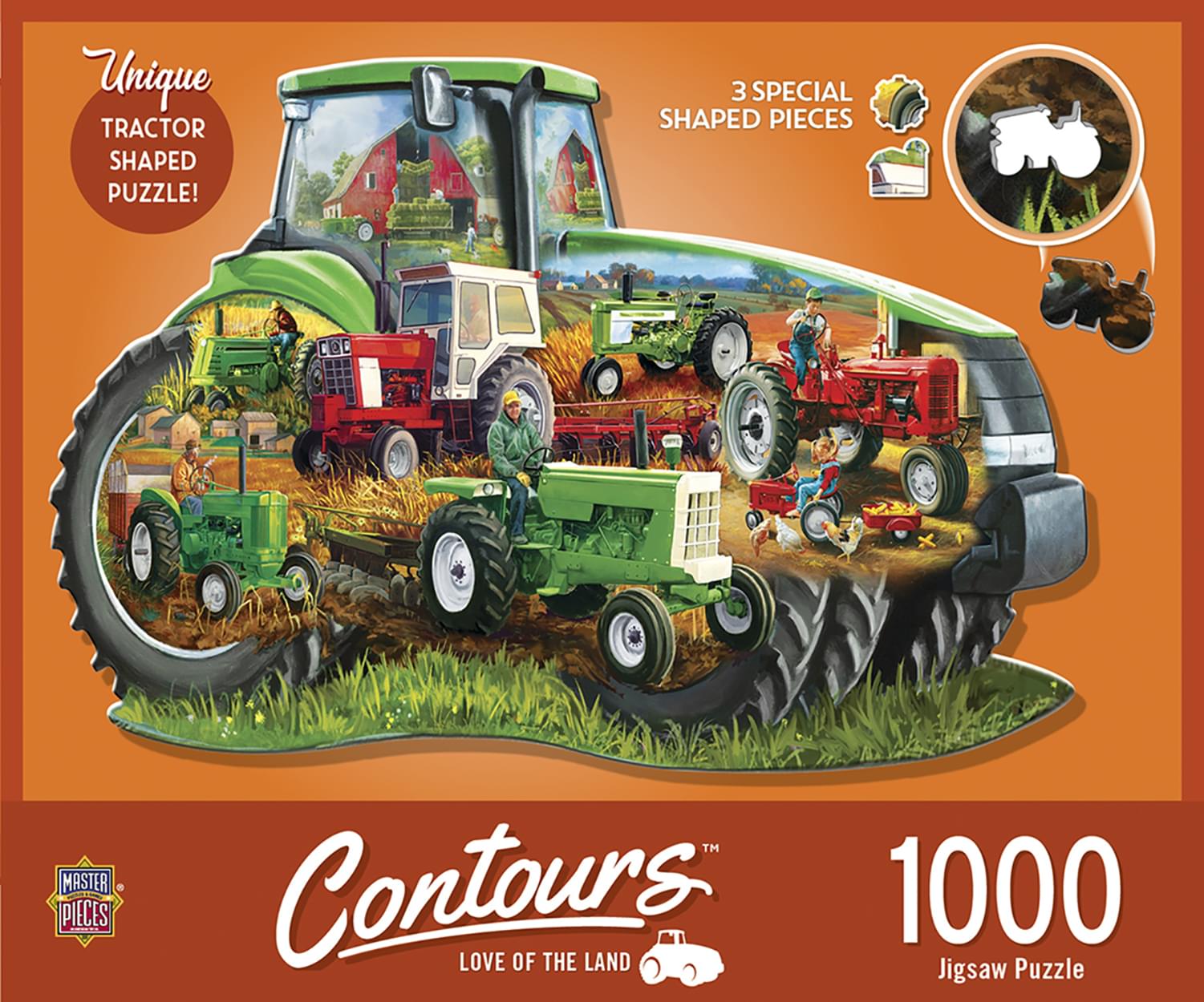 Tractor Shape 1000 Piece Jigsaw Puzzle eBay
