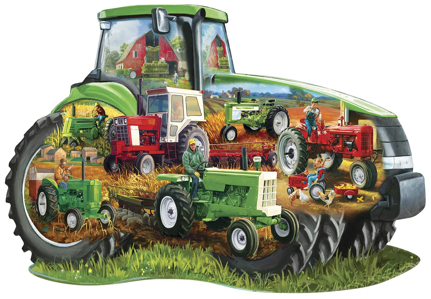 Tractor Shape 1000 Piece Jigsaw Puzzle eBay