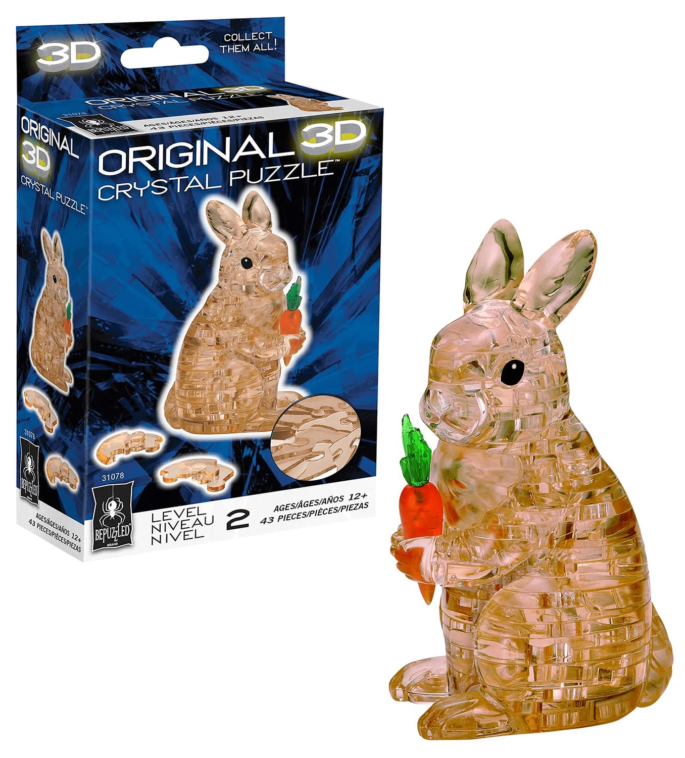Rabbit 43 Piece 3D Crystal Jigsaw Puzzle eBay