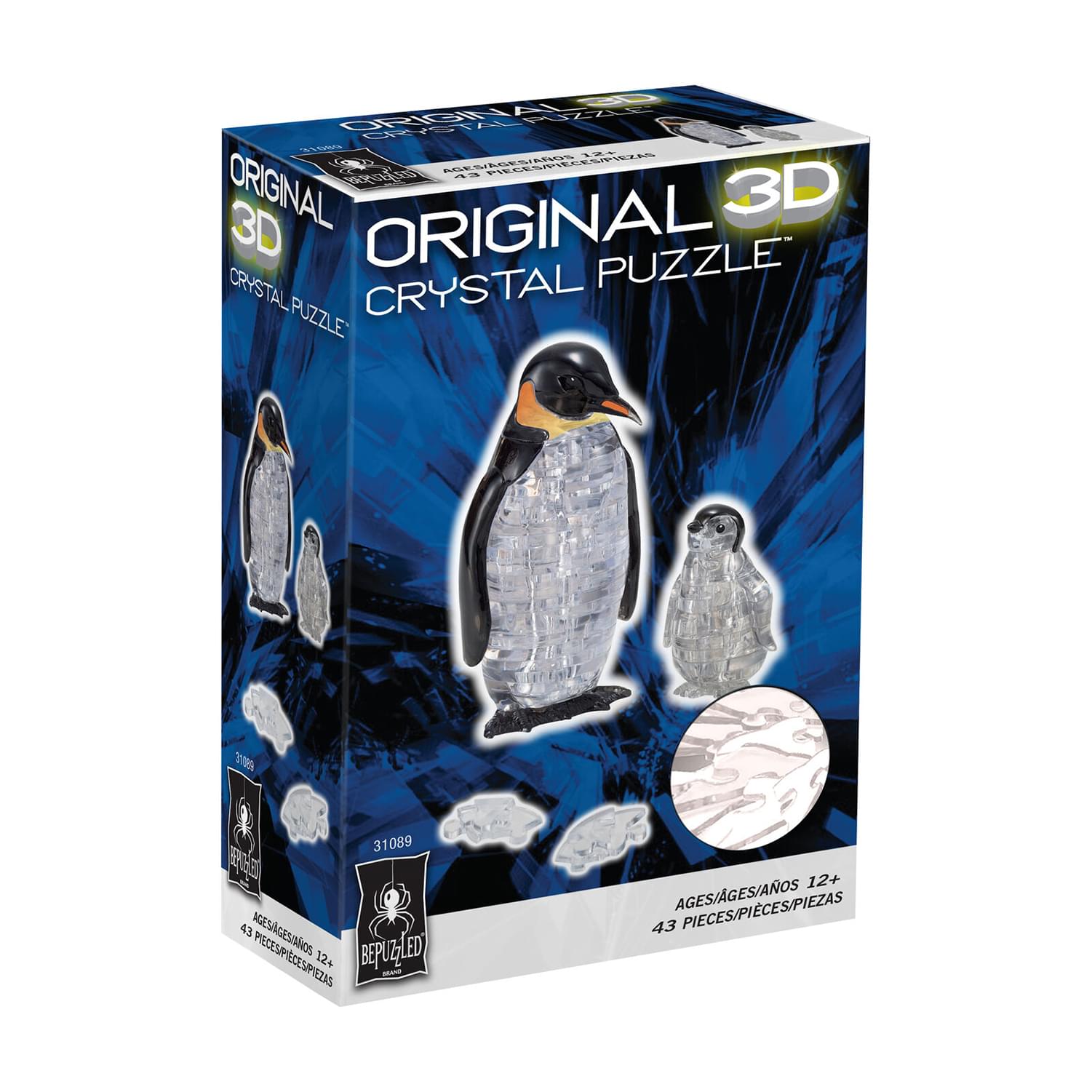 Penguin and Baby 43 Piece 3D Crystal Jigsaw Puzzle eBay