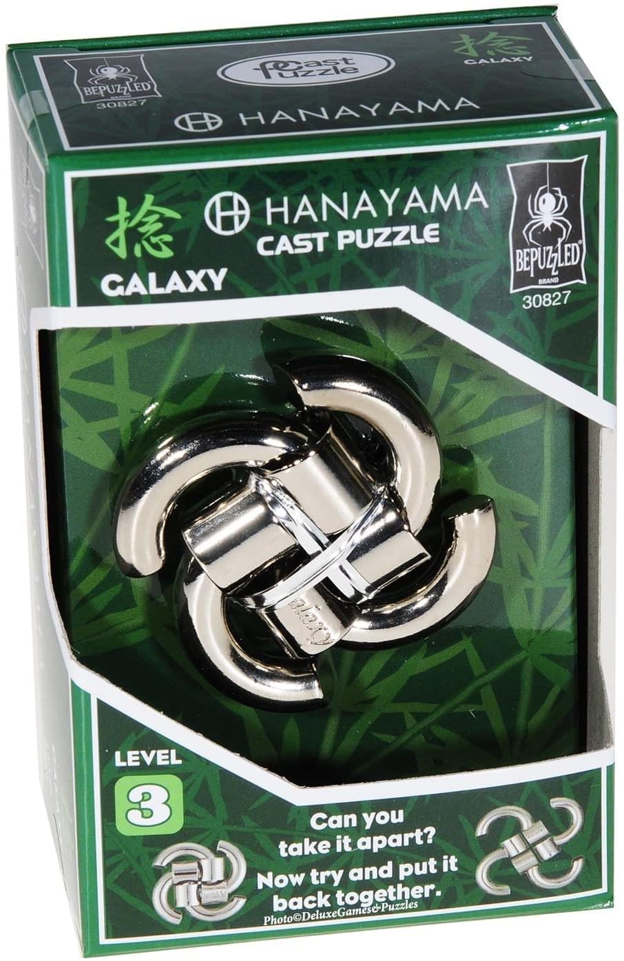 Hanayama Level 3 Cast Metal Brain Teaser Puzzle Galaxy eBay